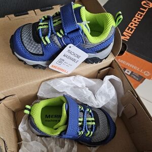 Merrell Kids Blue and Green Shoes Baby Size